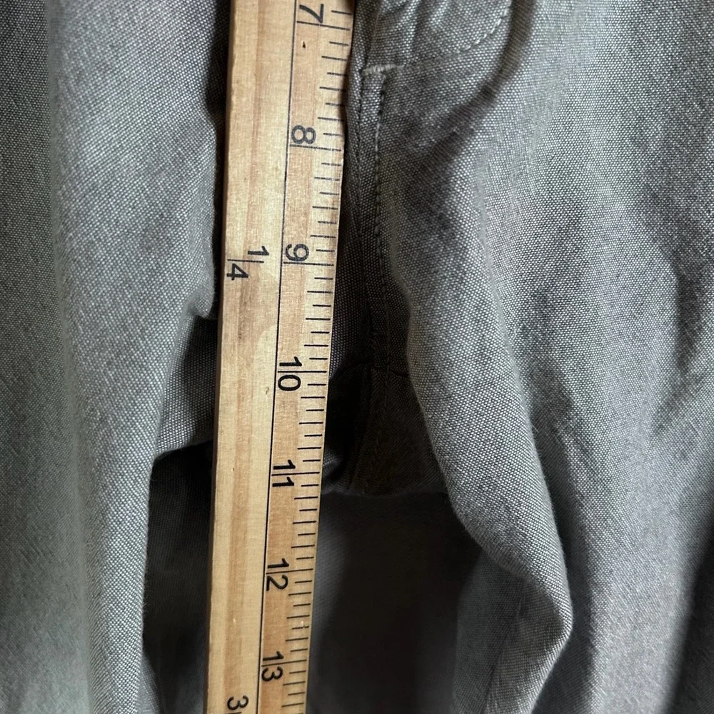 J.Crew 484 Stretch Chino Pants Mens 36x32 Gray Cotton Blend Flat Front‎ Trousers